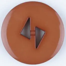 Polyamidknopf mit dreieckigen Knopflöchern, rund, 2 loch – Größe: 23mm – Farbe: braun – Art.Nr. 315702 Angebot