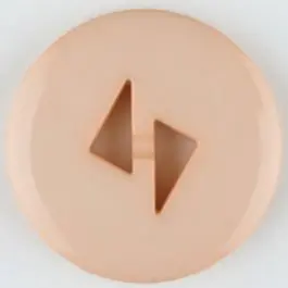 Kostenloser Versand Polyamidknopf mit dreieckigen Knopflöchern, rund, 2 loch – Größe: 13mm – Farbe: pink – Art.Nr. 215732