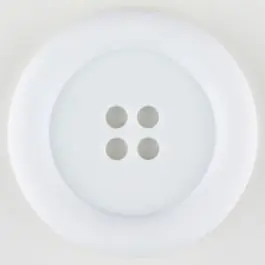 Garantierte Lieferung Polyamidknopf, mit breitem Rand, rund, 4 loch – Größe: 30mm – Farbe: weiß – Art.Nr. 341166