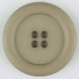 Polyamidknopf, mit breitem Rand, rund, 4 loch – Größe: 30mm – Farbe: beige – Art.Nr. 345714 Kracherpreis