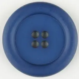 Polyamidknopf, mit breitem Rand, rund, 4 loch – Größe: 30mm – Farbe: blau – Art.Nr. 345721 Saisonangebot