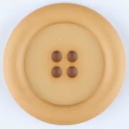 Polyamidknopf, mit breitem Rand, rund, 4 loch – Größe: 25mm – Farbe: orange – Art.Nr. 315730 Letzte Chance