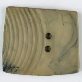 Polyamidknopf, marmoriert, eine Hälfte mit Rillen, die andere glatt, quadratisch, 2 loch – Größe: 23mm – Farbe: beige – Art.Nr. 335714 Handgefertigt