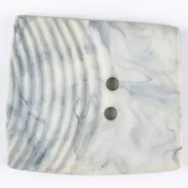 Angebot Polyamidknopf, marmoriert, eine Hälfte mit Rillen, die andere glatt, quadratisch, 2 loch – Größe: 30mm – Farbe: beige – Art.Nr. 345755
