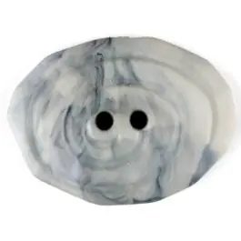 Polyamidknopf, marmoriert, oval, 2 loch – Größe: 25mm – Farbe: grau – Art.Nr. 315743 Preisknaller