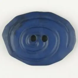 Letzte Chance Polyamidknopf, marmoriert, oval, 2 loch – Größe: 25mm – Farbe: blau – Art.Nr. 315748
