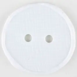 Polyamidknopf glänzend mit Vertiefungen, rund, 2 Loch – Größe: 32mm – Farbe: weiß – Art.Nr. 370742 Schneller Versand