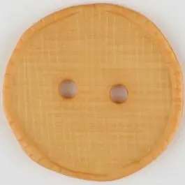 Bestpreis Polyesterknopf glänzend, mit Vertiefungen, rund, 2 Loch – Größe: 32mm – Farbe: orange – Art.Nr. 375723