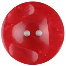 Top-Angebot Polyesterknopf glänzend, mit Vertiefungen, rund, 2 loch – Größe: 30mm – Farbe: rot – Art.Nr. 386708