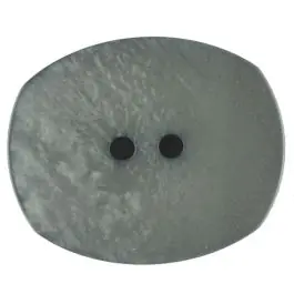 Polyesterknopf mit ungleichmäßiger Oberfläche, oval, 2 loch – Größe: 23mm – Farbe: grau – Art.Nr. 346713 Sichere Zahlung
