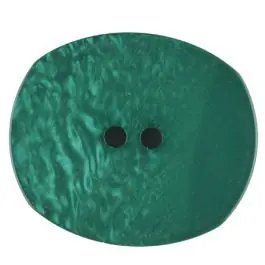 Gratis Versand Polyesterknopf mit ungleichmäßiger Oberfläche, oval, 2 loch – Größe: 23mm – Farbe: grün – Art.Nr. 346719