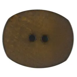 Polyesterknopf mit ungleichmäßiger Oberfläche, oval, 2 loch – Größe: 28mm – Farbe: braun – Art.Nr. 386713 Sichere Zahlung
