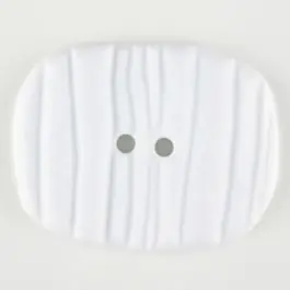 Polyamidknopf patiniert, oval, 2 loch – Größe: 34mm – Farbe: weiß – Art.Nr. 370751 Markenprodukt