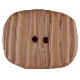 Polyamidknopf patiniert, oval, 2 loch – Größe: 34mm – Farbe: beige – Art.Nr. 376724 Knallerangebot