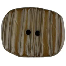 Sofort Bestellen Polyamidknopf patiniert, oval, 2 loch – Größe: 34mm – Farbe: braun – Art.Nr. 376726