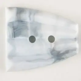 Kracherpreis Polyamidknopf, fächerförmig, 2 loch – Größe: 23mm – Farbe: grau – Art.Nr. 331057