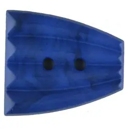 Original Polyamidknopf, fächerförmig, 2 loch – Größe: 23mm – Farbe: blau – Art.Nr. 336727