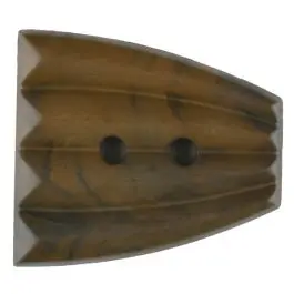 Polyamidknopf, fächerförmig, 2 loch – Größe: 30mm – Farbe: braun – Art.Nr. 346727 Markenware
