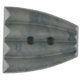 Polyamidknopf, fächerförmig, 2 loch – Größe: 38mm – Farbe: grau – Art.Nr. 376746 Wochenendangebot