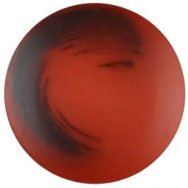 Heute Kaufen Polyesterknopf Marmoreffekt mit Öse – Größe: 30mm – Farbe: rot – Art.Nr. 387709