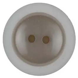 Preiswert Polyesterknopf dezent umrandet mit 2 Löchern – Größe: 28mm – Farbe: beige – Art.Nr. 387714