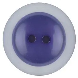 Heißes Angebot Polyesterknopf dezent umrandet mit 2 Löchern – Größe: 28mm – Farbe: lila – Art.Nr. 387717