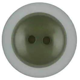 Polyesterknopf dezent umrandet mit 2 Löchern – Größe: 28mm – Farbe: dunkelgrün – Art.Nr. 387720 Billig