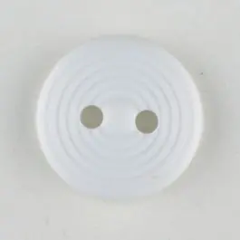 Polyamidknopf Rillenstruktur mit 2 Löchern – Größe: 13mm – Farbe: weiss – Art.Nr. 211724 Direkt Vom Hersteller