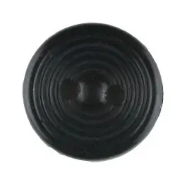 Polyamidknopf Rillenstruktur mit 2 Löchern – Größe: 13mm – Farbe: schwarz – Art.Nr. 211725 Solange Der Vorrat Reicht