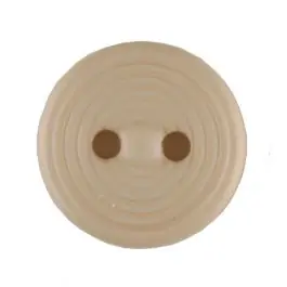 Polyamidknopf Rillenstruktur mit 2 Löchern – Größe: 13mm – Farbe: beige – Art.Nr. 217701 Angebot