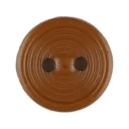 Polyamidknopf Rillenstruktur mit 2 Löchern – Größe: 13mm – Farbe: braun – Art.Nr. 217703 Rabatt