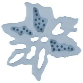 Kracherpreis außergewöhnlicher Blumenknopf mit 2 Löchern – Größe: 23mm – Farbe: blau – Art.Nr. 287702