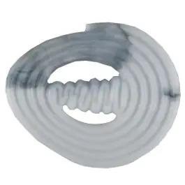 spiralförmiger Polyamidknopf mit Steg – Größe: 25mm – Farbe: grau – Art.Nr. 311002 Original