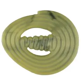 Geprüft spiralförmiger Polyamidknopf mit Steg – Größe: 30mm – Farbe: gelb – Art.Nr. 347723