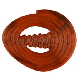 spiralförmiger Polyamidknopf mit Steg – Größe: 30mm – Farbe: orange – Art.Nr. 347724 Markenware