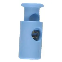 Knallerangebot Kordelstopper rund mit Feder – Größe: 23mm – Farbe: blau – Art.Nr. 260602