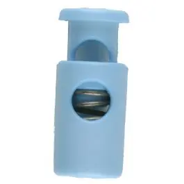 Top-Angebot Kordelstopper rund mit Feder – Größe: 23mm – Farbe: blau – Art.Nr. 261254