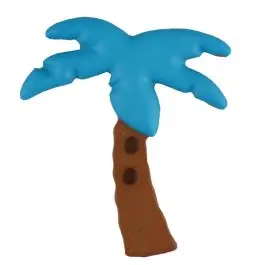Zweiteiliger Kinderknopf Kokospalme – Größe: 25mm – Farbe: blau – Art.Nr. 331084 Premium