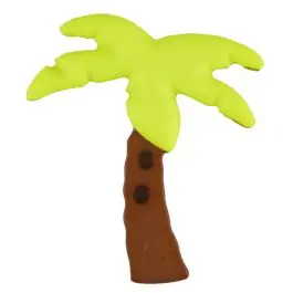 Schnäppchen Zweiteiliger Kinderknopf Kokospalme – Größe: 25mm – Farbe: gelb – Art.Nr. 331086