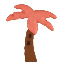 Zweiteiliger Kinderknopf Kokospalme – Größe: 25mm – Farbe: orange – Art.Nr. 331087 Mega-Angebot