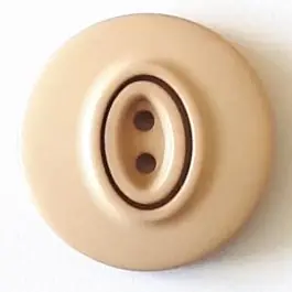 Mengenrabatt Polyamidknopf, Knopflöcher eingebettet in Oval mit 2 Löchern – Größe: 30mm – Farbe: beige – Art.Nr. 388739