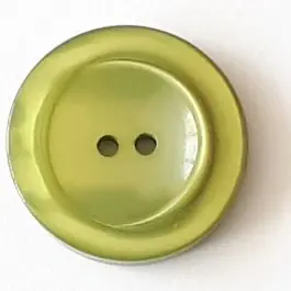 Polyesterknopf mit breitem Rand mit 2 Löchern – Größe: 18mm – Farbe: grün – Art.Nr. 318708 Ab Werk
