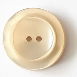 Mega-Angebot Polyesterknopf mit breitem Rand mit 2 Löchern – Größe: 23mm – Farbe: beige – Art.Nr. 348701