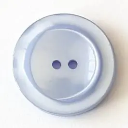 Meistverkauft Polyesterknopf mit breitem Rand mit 2 Löchern – Größe: 23mm – Farbe: blau – Art.Nr. 348704