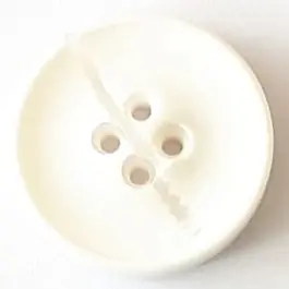 Premium Polyesterknopf mit optischer Bruchstelle mit 4 Löchern – Größe: 20mm – Farbe: weiß – Art.Nr. 331102