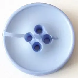 Rabatt Polyesterknopf mit optischer Bruchstelle mit 4 Löchern – Größe: 20mm – Farbe: blau – Art.Nr. 338704