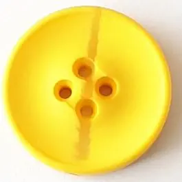 Polyesterknopf mit optischer Bruchstelle mit 4 Löchern – Größe: 20mm – Farbe: gelb – Art.Nr. 338711 Limited Edition