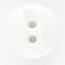 Großhandel Polyamidknopf mit eingearbeiteter Wellenlinie mit 2 Löchern – Größe: 13mm – Farbe: weiß – Art.Nr. 211755