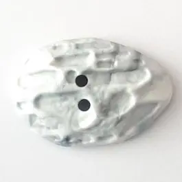 Gratis Versand Polyamidknopf Mondlandschaft mit 2 Löchern – Größe: 40mm – Farbe: grau – Art.Nr. 400266