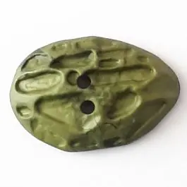 Polyamidknopf Mondlandschaft mit 2 Löchern – Größe: 40mm – Farbe: grün – Art.Nr. 408707 Finale Aktion